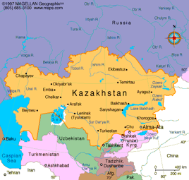Kazakhstan Map