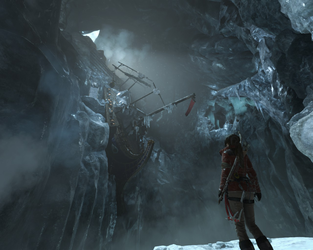 rise of the tomb raider ice ship