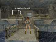 Find the movable block to the left of the entrance. (It's outlined in the screenshot above.)