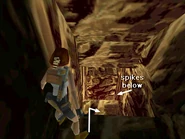 Egypt8.jpg (110 KB) Carefully hop down to the step below, taking care not to run on into the next spike pit.