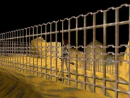 Egypt20.jpg (126 KB) Take four walking steps forward. Sidestep to the left again just to make sure Lara is still touching the fence. Then backflip onto the rock behind.