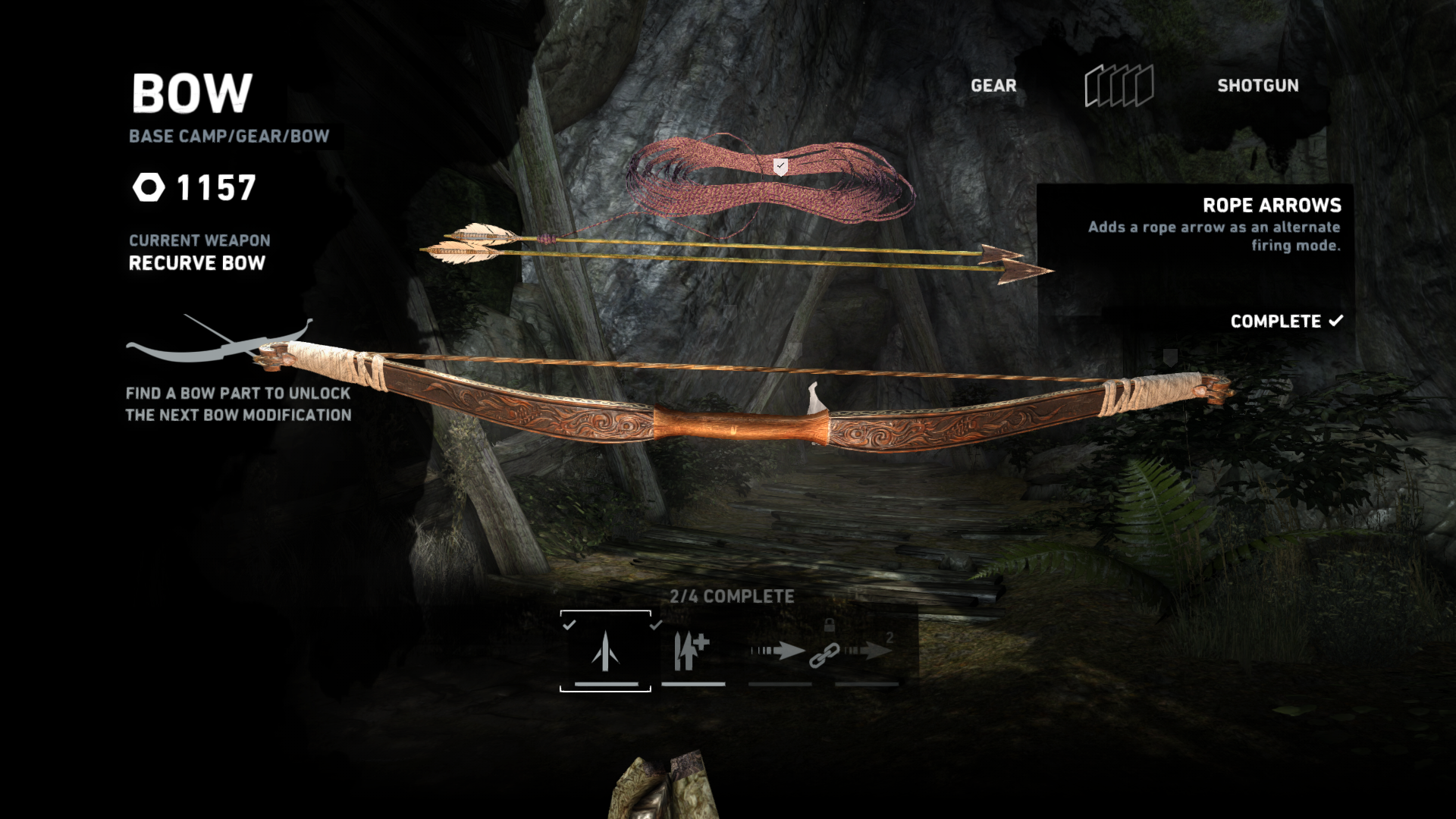 rope arrows rise of tomb raider