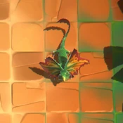 Green Frilled Lizard