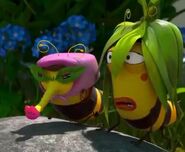 Mony and Momo spying on Mocha and Magenta