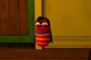 Red after Mango's tribal power in Larva Pendant.