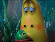 Yellow takes care of them that is crying.
