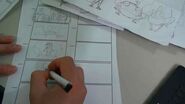 Early Sketches for this episode, even Green was planned to appear.