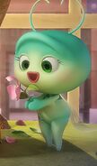 The turquoise green Mayfly who is the youngest