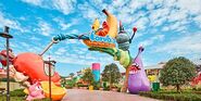Violet, one of his statues in the Jeju Shinwa TubaN Theme park