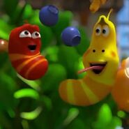 Red and Yellow are happy for the food