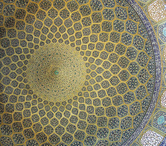 Dome, lotfollah mosque, isfahan oct