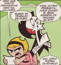 Ayudando a Mandy en el examen