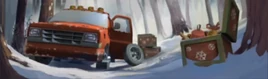 Holiday Van location art