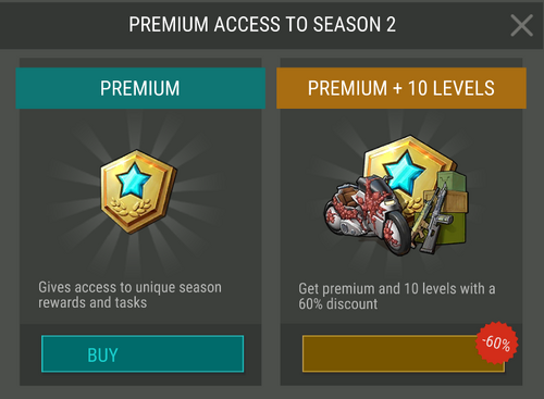 Season 2 Premium access