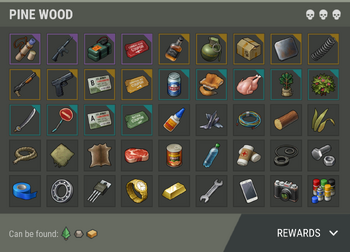 Pine Wood rewards