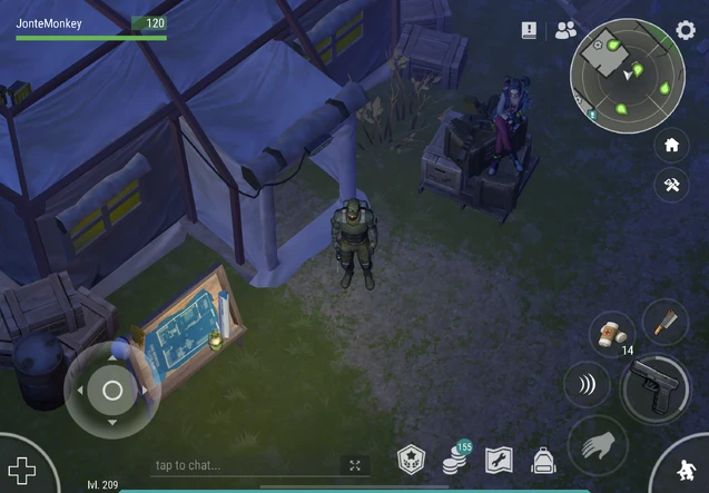 Malison sitting on the storage for the daily bonus, next to the entrance to the headquarters building..
