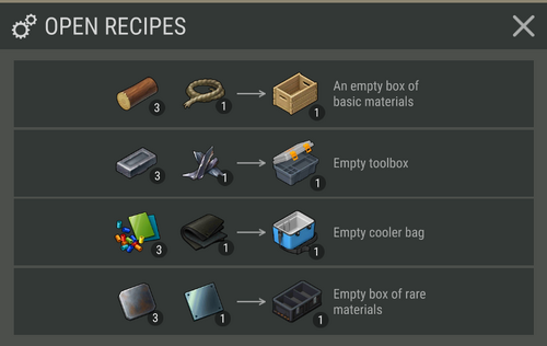 Port Box assembler recipes