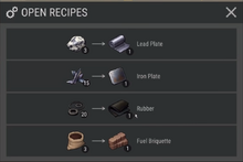 Pressing Machine Recipes