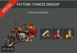 Pattern Chinese Dragon offer