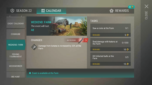 Season 22 Weekend Farm