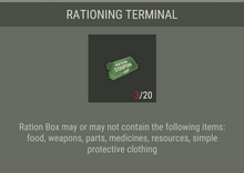 Rationing Terminal