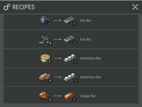 Melting Furnace Recipes v1.6