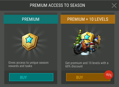 Season 13 Premium access