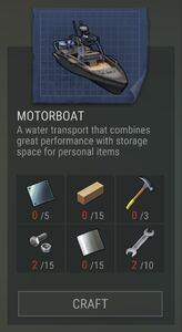 Motorboat blueprint