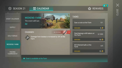 Season 21 Weekend Farm