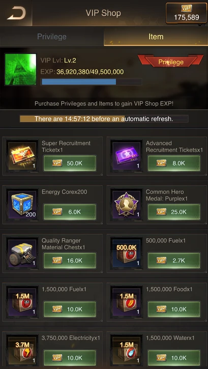 Vip Shop Last Shelter Survival Wiki Fandom