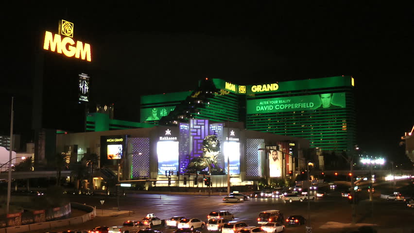 welcome to Las Vegas sign at night, time, Stock Video