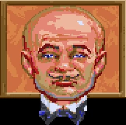 Ziggy's floppy disk portrait.