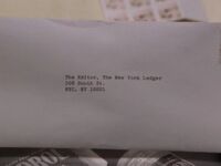 The letter from Trudy Pomeranski addressed to the .