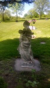 I don't know who this is, all I know is that it's in the Saint Jerome Cemetery and it has something to do with Ancient Greek Mythology.