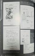 Development Documents showing what the screen structure would've been, specifications for the R-Gray 0 (Player 1 ship), as well as the premise for the game which reveals that the Planet Secilia would've been a part of the story.