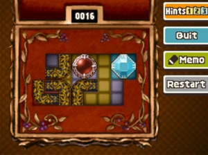 Move the blue jewel up and right