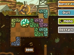 Slide the dark blue block left - down