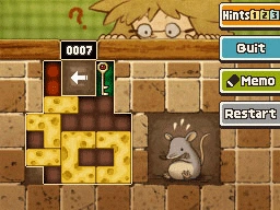 Move the small piece left - up - left