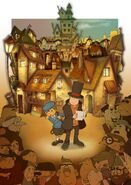 Main Visual Professor Layton und das geheimnisvolle Dorf