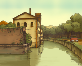 Kanalisation Ufer