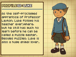 Luke Triton, Profesor Layton Wiki