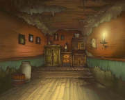 The underground area.