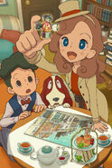 Main Visual Layton Mystery Journey Katrielle to Daifugō no Inbō DX +