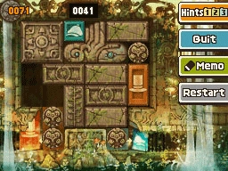 Slide the left patterned horizontal block up and right