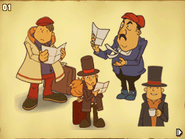 Concept art del Professor Layton.