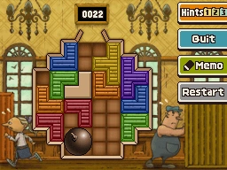 Slide the bomb down - left