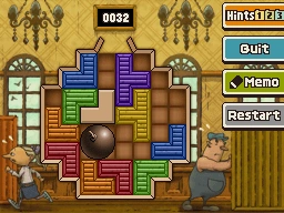 Slide the right blue block down