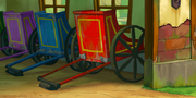 Pferderennwagen
