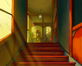 Obere Treppe