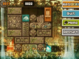 Slide the top plain horizontal block left